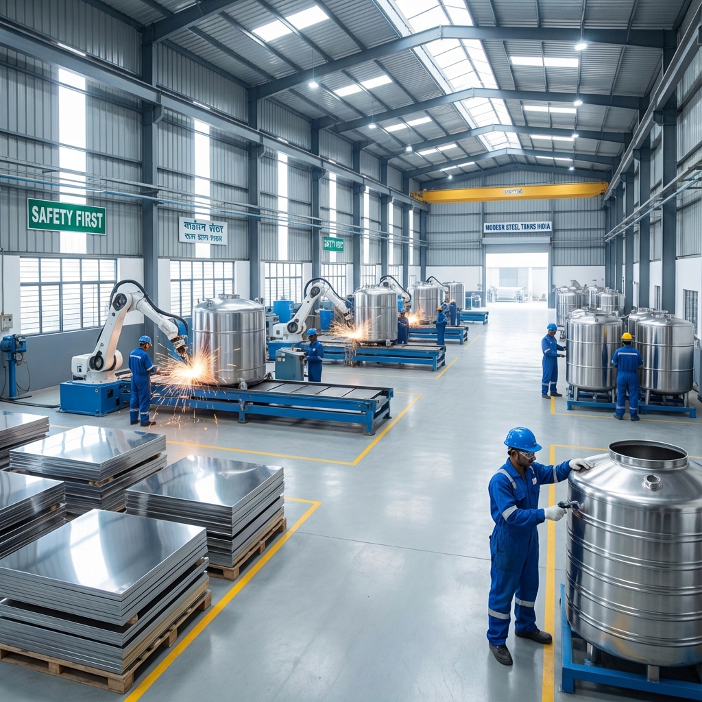 SS Water Tank Factory India